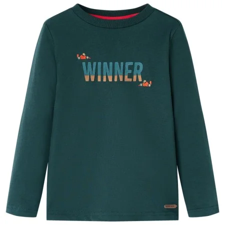 Camiseta infantil de manga larga verde oscuro 116 de vidaXL, Camisetas para niños - Ref: Foro24-12901, Precio: 8,30 €, Descue...