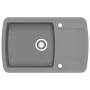 Kitchen sink with a gray granite bowl by vidaXL, Sinks - Ref: Foro24-142945, Price: 184,05 €, Discount: %
