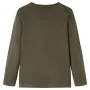 Camiseta infantil con manga larga caqui 104 de vidaXL, Camisetas para niños - Ref: Foro24-12735, Precio: 8,52 €, Descuento: %
