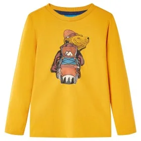 Camiseta infantil de manga larga color ocre 116 de vidaXL, Camisetas para niños - Ref: Foro24-12756, Precio: 8,52 €, Descuent...
