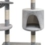 Rascador para gatos con poste rascador de sisal 125 cm gris de vidaXL, Mobiliario para gatos - Ref: Foro24-170480, Precio: 60...