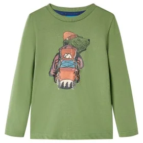 Camiseta infantil de manga larga caqui claro 116 de vidaXL, Camisetas para niños - Ref: Foro24-12761, Precio: 8,52 €, Descuen...