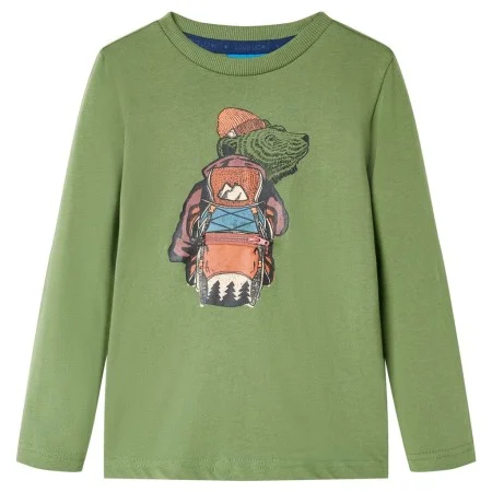 Camiseta infantil de manga larga caqui claro 116 de vidaXL, Camisetas para niños - Ref: Foro24-12761, Precio: 8,52 €, Descuen...
