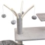 Rascador para gatos con poste rascador de sisal 125 cm gris de vidaXL, Mobiliario para gatos - Ref: Foro24-170480, Precio: 60...