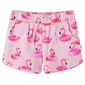 Pantalones cortos infantiles con cordón rosa claro 116 de vidaXL, Pantalones de niños - Ref: Foro24-14664, Precio: 11,35 €, D...