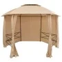 Carpa de jardín con cortinas hexagonal 360x265 cm de vidaXL, Carpas y cenadores - Ref: Foro24-43166, Precio: 384,73 €, Descue...