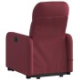 Sillón reclinable de masaje elevable tela rojo tinto en Sillones | Comprar online en Foru.es