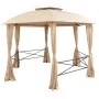 Carpa de jardín con cortinas hexagonal 360x265 cm de vidaXL, Carpas y cenadores - Ref: Foro24-43166, Precio: 384,73 €, Descue...