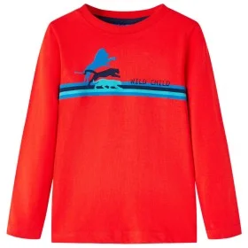 Camiseta infantil de manga larga rojo 128 de vidaXL, Camisetas para niños - Ref: Foro24-13297, Precio: 8,59 €, Descuento: %