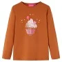 Camiseta infantil de manga larga color coñac 104 de vidaXL, Camisetas para niños - Ref: Foro24-14050, Precio: 8,72 €, Descuen...