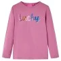 Camiseta infantil de manga larga color frambuesa 116 de vidaXL, Camisetas para niños - Ref: Foro24-14071, Precio: 8,77 €, Des...