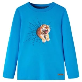 Camiseta infantil de manga larga azul cobalto 92 de vidaXL, Camisetas para niños - Ref: Foro24-13304, Precio: 8,64 €, Descuen...