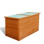 Baúl de jardín de madera 126x72x72 cm de vidaXL, Cajas de almacenaje para exteriores - Ref: Foro24-42702, Precio: 177,53 €, D...