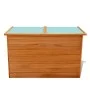 Baúl de jardín de madera 126x72x72 cm de vidaXL, Cajas de almacenaje para exteriores - Ref: Foro24-42702, Precio: 193,91 €, D...
