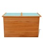 Baúl de jardín de madera 126x72x72 cm de vidaXL, Cajas de almacenaje para exteriores - Ref: Foro24-42702, Precio: 177,53 €, D...