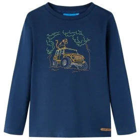 Camiseta infantil de manga larga azul marino 116 de vidaXL, Camisetas para niños - Ref: Foro24-13021, Precio: 8,30 €, Descuen...