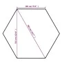 Carpa de jardín con cortinas hexagonal 360x265 cm de vidaXL, Carpas y cenadores - Ref: Foro24-43166, Precio: 384,73 €, Descue...