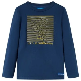 Camiseta infantil de manga larga azul marino 104 de vidaXL, Camisetas para niños - Ref: Foro24-13105, Precio: 8,30 €, Descuen...