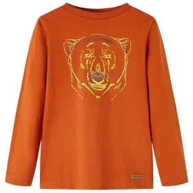 Camiseta infantil de manga larga color teja claro 140 de vidaXL, Camisetas para niños - Ref: Foro24-13158, Precio: 8,45 €, De...