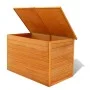 Baúl de jardín de madera 126x72x72 cm de vidaXL, Cajas de almacenaje para exteriores - Ref: Foro24-42702, Precio: 193,91 €, D...
