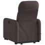 Silla de masaje reclinable de pie de tela marrón oscuro en Sillones | Comprar online en Foru.es