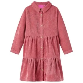 Vestido infantil de manga larga de pana rosa palo 140 de vidaXL, Vestidos de niños - Ref: Foro24-14258, Precio: 13,04 €, Desc...