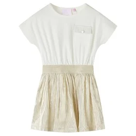 Vestido infantil de manga corta color crudo 104 de vidaXL, Vestidos de niños - Ref: Foro24-14693, Precio: 15,16 €, Descuento: %