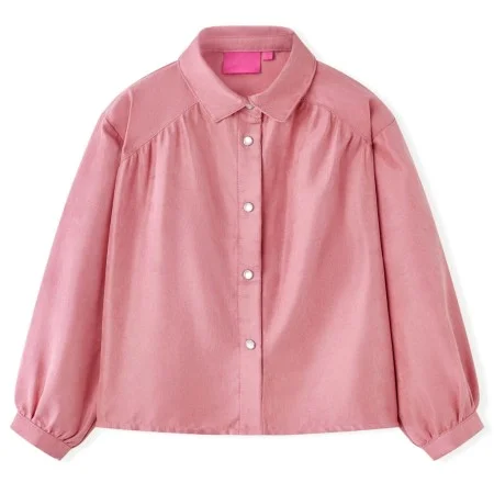 Blusa infantil con mangas de farol rosa palo 140 de vidaXL, Camisetas para niños - Ref: Foro24-15105, Precio: 11,59 €, Descue...