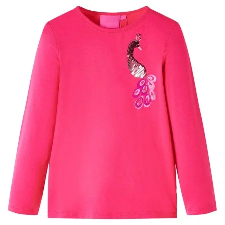 Camiseta infantil de manga larga rosa brillante 140 de vidaXL, Camisetas para niños - Ref: Foro24-13593, Precio: 10,10 €, Des...