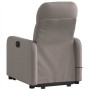 Sillón reclinable de masaje elevable tela gris taupé en Sillones | Comprar online en Foru.es