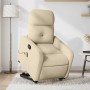 Silla de masaje reclinable de pie de tela color crema en Sillones | Comprar online en Foru.es