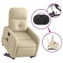 Silla de masaje reclinable de pie de tela color crema en Sillones | Comprar online en Foru.es