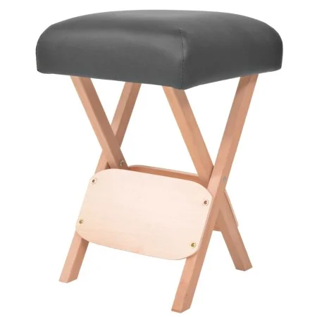 Taburete de masaje plegable con asiento 12 cm de grosor negro de vidaXL, Sillones de masaje - Ref: Foro24-110149, Precio: 53,...