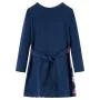 Vestido infantil de manga larga azul marino 128 de vidaXL, Vestidos de niños - Ref: Foro24-14890, Precio: 13,26 €, Descuento: %