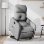 Sillón eléctrico reclinable elevable de tela gris claro en Sillones | Comprar online en Foru.es