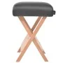 Taburete de masaje plegable con asiento 12 cm de grosor negro de vidaXL, Sillones de masaje - Ref: Foro24-110149, Precio: 53,...