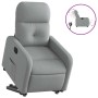 Sillón eléctrico reclinable elevable de tela gris claro en Sillones | Comprar online en Foru.es
