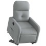 Sillón eléctrico reclinable elevable de tela gris claro en Sillones | Comprar online en Foru.es