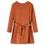 Vestido infantil de manga larga color coñac 116 de vidaXL, Vestidos de niños - Ref: Foro24-14859, Precio: 13,87 €, Descuento: %