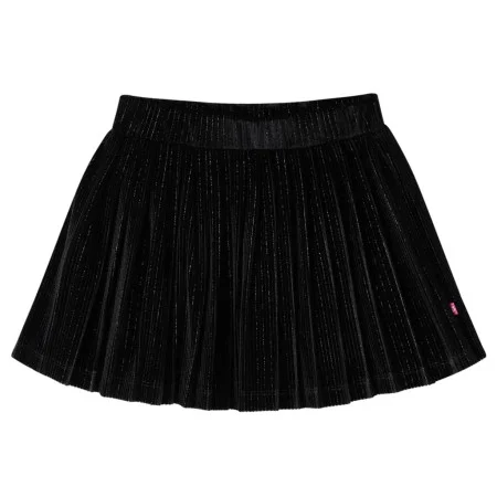 Falda plisada infantil lúrex negro 104 de vidaXL, Pantalones de niños - Ref: Foro24-14873, Precio: 10,39 €, Descuento: %