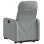 Sillón eléctrico reclinable elevable de tela gris claro en Sillones | Comprar online en Foru.es