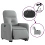 Sillón eléctrico reclinable elevable de tela gris claro en Sillones | Comprar online en Foru.es