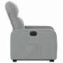 Sillón eléctrico reclinable elevable de tela gris claro en Sillones | Comprar online en Foru.es