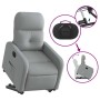 Sillón eléctrico reclinable elevable de tela gris claro en Sillones | Comprar online en Foru.es
