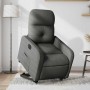 Sillón eléctrico reclinable elevable de tela gris oscuro en Sillones | Comprar online en Foru.es