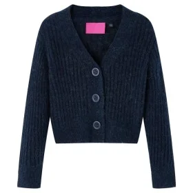 Rebeca de punto infantil azul marino 128 de vidaXL, Camisetas para niños - Ref: Foro24-14955, Precio: 13,36 €, Descuento: %