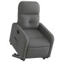 Sillón eléctrico reclinable elevable de tela gris oscuro en Sillones | Comprar online en Foru.es
