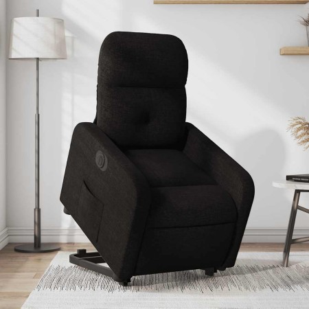 Sillón eléctrico reclinable elevable de tela negro en Sillones | Comprar online en Foru.es