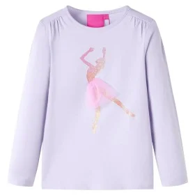 Camiseta infantil de manga larga lila claro 140 de vidaXL, Camisetas para niños - Ref: Foro24-13998, Precio: 11,60 €, Descuen...