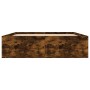 Estructura de cama de matrimonio roble ahumado 135x190 cm de vidaXL, Camas y somieres - Ref: Foro24-3203912, Precio: 139,04 €...